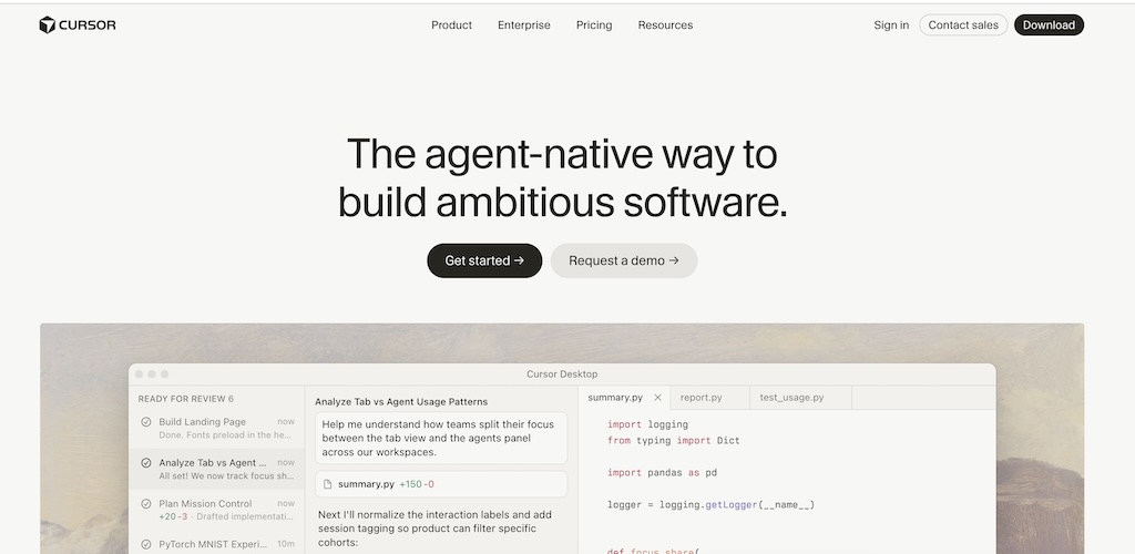 Screenshot of Cursor