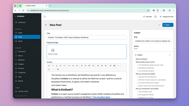 EmDash: The Modern CMS Trying to Replace WordPress